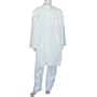 Mens White Kurta Pajama Long Sleeve Cotton Dress Size M Chest: 38 inches