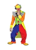 Mens Spanky Stripes Clown Costume