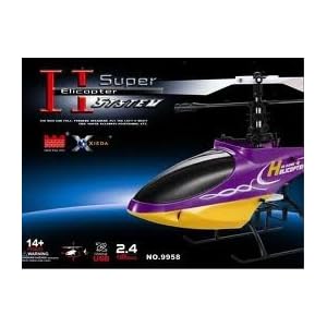XIEDA 9958 2.4GHZ 4CH RC SINGLE BLADE HELICOPTER RTF