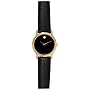 Movado Women's Museum Black Genuine Leather Strap Watch #0606088