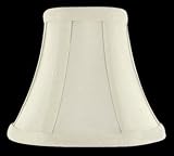 Bell Chandelier Lamp Shade White Linen Clip on Mini