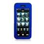 Samsung Instinct Sph-m800 Blue Rubber Coating Hard Plastic Snap-on Protective Rubberized Faceplate Carrying Case Cover