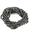 Black Bead Knot Stretch Bracelet