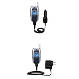 Car and Wall Charger Essential Kit for the Samsung SGH-E310 - uses Gomadic TipExchange Technology