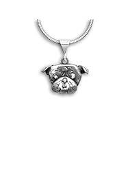 Sterling Silver Bulldog Pendant by The Magic Zoo