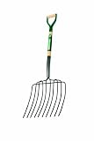 Truper 30330 Tru Tough 30-Inch Manure/Bedding Fork, 10-Tine, D-Handle