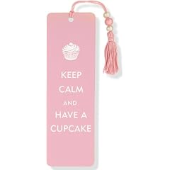 Keep Calm and Have a Cupcake Beaded Bookmark
