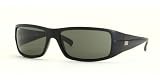 Ray-Ban 4057 Sunglasses 601S MATT BLACK/ CRYSTAL GREEN 61/16 Large