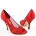 JLO JENNIFER LOPEZ Maggy Heels Pumps Red Womens