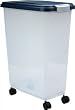 IRIS Airtight Pet Food Storage Container, 45 Quart, Blue