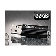 PConKey USB3.0-Speicherstick UPD-332, 32 GB, Aluminium