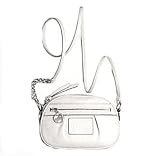 Coach Poppy Leather Bean Crossbody Bag Purse Parchment - Coach 45507WHT