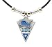 Detroit Lions Leather Necklace w/Beads & Pewter Pendant - NFL Football Fan Shop Sports Team Merchandise