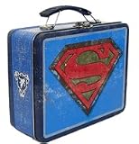 DC Heroes Superman Logo Keepsake Box - Superman Carry-all Tin Box