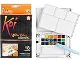 Koi Watercolor Pocket Set with Watercolor Water Brush