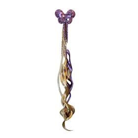 Hannah Montana Light-Up Hair Extension - Curly Hair with Butterfly Clip