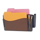 Universal Products - Universal - Unbreakable 4-in-1 Wall File, 2 Pocket, Plastic, Smoke - Sold As 1 Each - Unique design organizes legal, letter and invoice size documents-plus writing instruments. - Features two separate pockets and built-in pencil cup. - Extra durable unbreakable plastic.