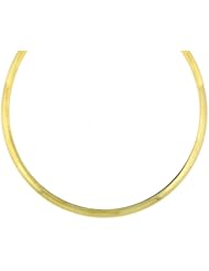 Gold Over Silver Omega Chain Necklace