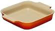 Le Creuset Stoneware Square Dish, Volcanic, 23 cm