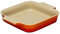 Le Creuset Stoneware Square Dish, Volcanic, 23 cm