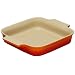 Le Creuset Stoneware Square Dish, Volcanic, 23 cm