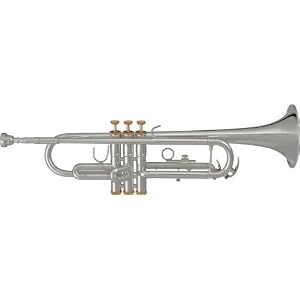 Blessing BTR-1460 Series Bb Trumpet, BTR-1460S Silver by 