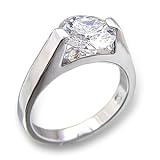 Women's Solitaire Cubic Zirconia Ring, Size: 5-10
