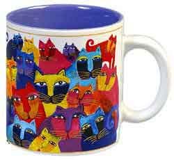 Laurel Burch Feline Festival Coffee Mug
