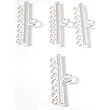 4 8 Strand Connector Necklace Parts Sterling Silver