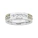 14K Two-Tone Gold Diamond Handwoven Wedding Band Duo - Lady's Ring