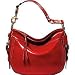Coach Patent Zoe Shoulder Bag Tote 12735 Coral Red