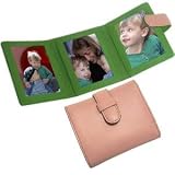 Small trifold in soft pink and green leathers by Kate Spade - 2x3