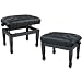 Musician's Gear Leather Concert Piano Bench Black (Black)