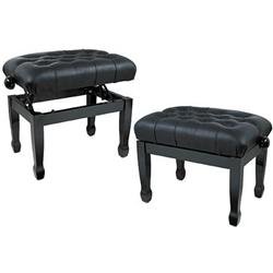 Musician's Gear Leather Concert Piano Bench Black