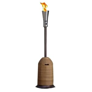 Well Traveled Living LPG Patio Flare with Weather Wicker Tank Cover