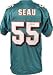 Junior Seau Autographed Miami Dolphins Teal Jersey Mounted Memories