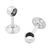 uxcell 服パイプ レバー ブラケット ペアシルバー トーン金属 20 mm 直径