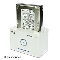 Vantec NexStar NST-D100SU 2.5-Inch/3.5-Inch SATA to USB 2.0 and eSATA Hard Drive Dock (White)