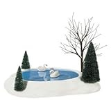 Department 56 Village Swan Pond Animated Accessory