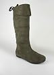 Cuffed Suede Bow Back Boot