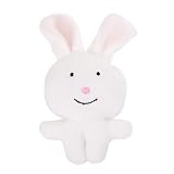Syk Funny Bunny Squeaking Dog Toy (White)