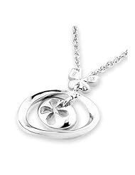 Small Butterfly - Platinum Plated Silver Necklace