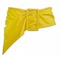Yellow Ultra Soft Square Buckle Wide Sash Cinch Belt