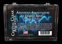 Crystal Clear Aquatics AAD00304 Ceramic Frag Plug/Disc Combo Aquarium Decor, Box of 50