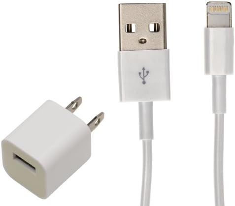 iPhone 6 charger, Apple Mfi Certified, 3 ft Lightning Cable 8 Pin Data Sync and USB Charger Cord Wall Dock iPhone 6 6 Plus 5s 5c 5, iPad Air Air 2 mini 2 3, iPad, iPod touch 5th 7th gen (White)