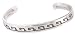 Ocean Waves Pattern Pewter Bangle Bracelet
