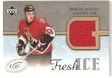 2005-06 Upper Deck Ice Fresh Ice #FIBB Brandon Bochenski - Ottawa Senators (Piece of Authentic Jersey ) (Hockey Cards)