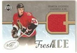 2005-06 Upper Deck Ice Fresh Ice #FIBB Brandon Bochenski - Ottawa Senators (Piece of Authentic Jersey ) (Hockey Cards)