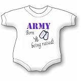 Army Born and Being raised Baby Ultrasoft Onesie