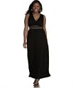 L8er Plus Size Empire-Waist Maxi Dress